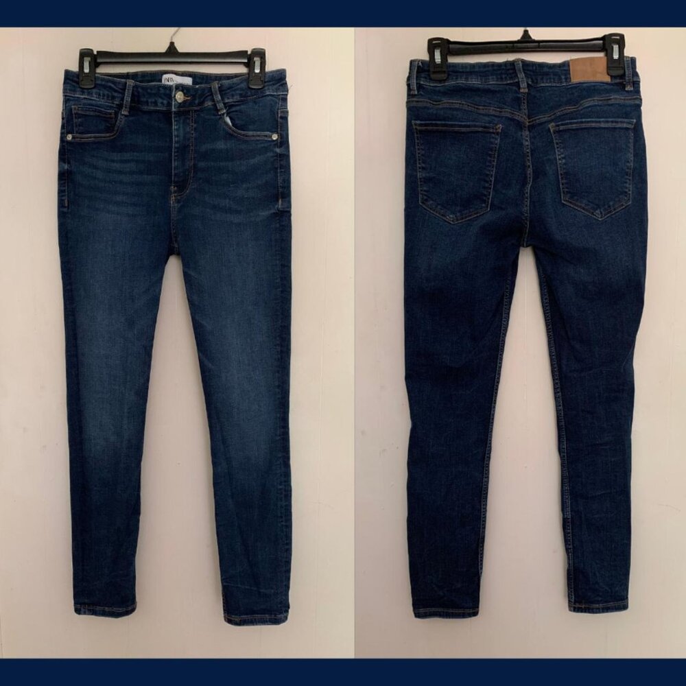 Zara skinny jeans dark wash great condition size 10 US
